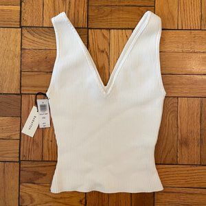 Aritizia Babaton Sculpt Knit Double V Tank